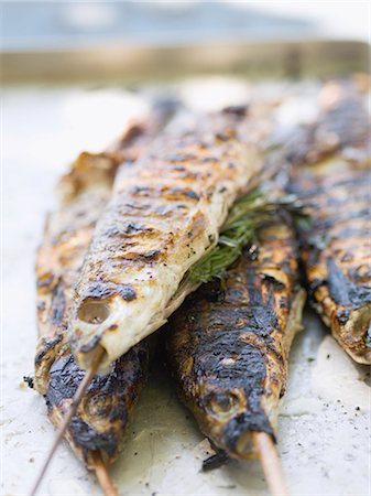 Grilled trout Stock Photo - Premium Royalty-Free, Code: 659-03529673
