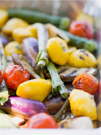 Grilled vegetables Stock Photo - Premium Royalty-Free, Code: 659-03529683