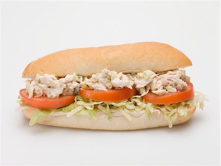 subs - Tuna and tomato sandwich Foto de stock - Sin royalties Premium, Código: 659-03529744