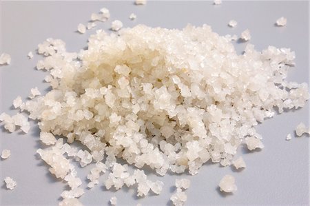sal de mar - Coarse Sea Salt Foto de stock - Sin royalties Premium, Código: 659-03521304