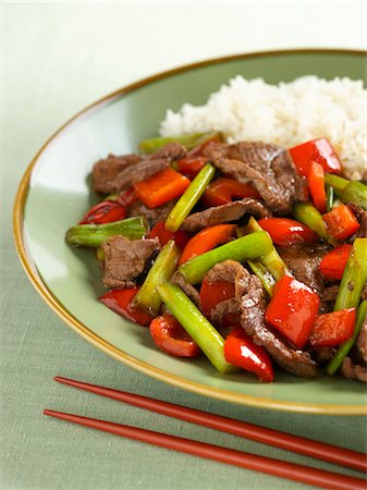 rice fried - Beef Stir Fry Stock Photo - Premium Royalty-Free, Code: 659-03521399