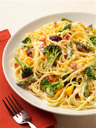 Pasta Primavera Stock Photo - Premium Royalty-Free, Code: 659-03521406