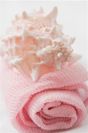 Peeling-Tuch mit Schneckenhaus Stockbilder - Premium RF Lizenzfrei, Bildnummer: 659-03521702