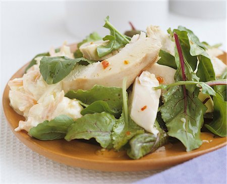 Salade de poulet Photographie de stock - Premium Libres de Droits, Code: 659-03522350