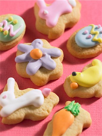 easter cookie - Decorated Easter biscuits Stock Photo - Premium Royalty-Free, Code: 659-03522456