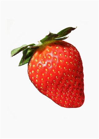 single strawberry fruit photography - A strawberry Stock Photo - Premium Royalty-Free, Code: 659-03522878