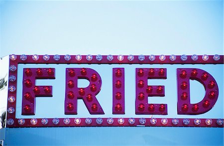 Neon Fried Sign Stock Photo - Premium Royalty-Free, Code: 659-03523238
