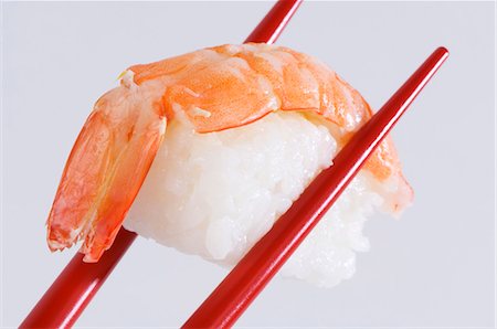 A prawn nigiri sushi Stock Photo - Premium Royalty-Free, Code: 659-03523667