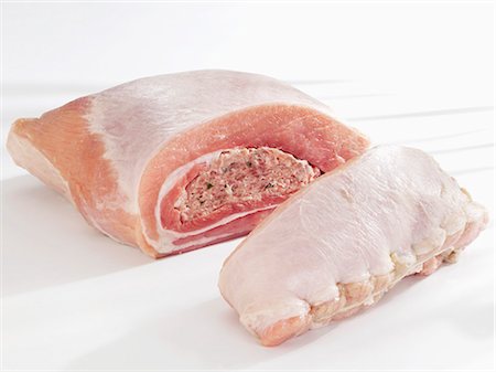 Raw stuffed breast of veal Stock Photo - Premium Royalty-Free, Code: 659-03534088