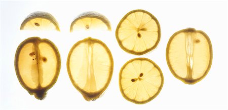 Lemon slices and wedges Stock Photo - Premium Royalty-Free, Code: 659-03534412