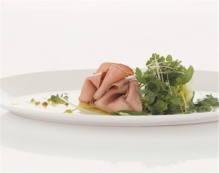 Boiled veal with herb salad Stock Photo - Premium Royalty-Free, Code: 659-03534479