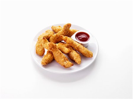 fast food chicken - Chicken fingers with dip Stock Photo - Premium Royalty-Free, Code: 659-03536164