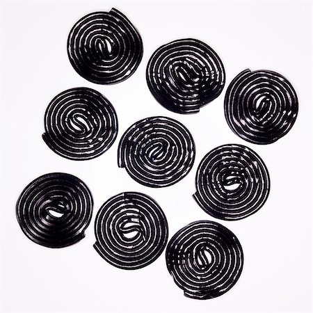 Nine liquorice wheels Stock Photo - Premium Royalty-Free, Code: 659-03536286