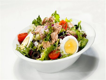 salad leaf - Tuna and egg salad Stock Photo - Premium Royalty-Free, Code: 659-03536344