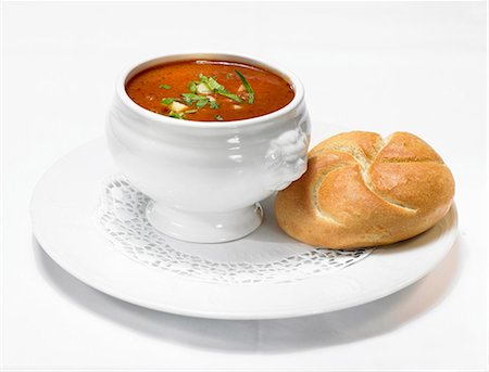 Goulash soup with bread roll Stock Photo - Premium Royalty-Free, Code: 659-03536347