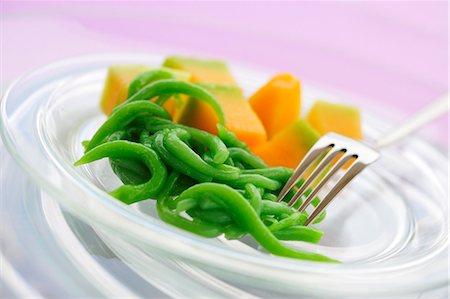 south east asian cooking - Melon with green rice jelly Stock Photo - Premium Royalty-Free, Code: 659-03536865