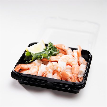 simsearch:659-01845188,k - Cooked Shrimp in To Go Container Stock Photo - Premium Royalty-Free, Code: 659-03537719