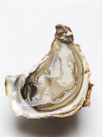 shell cut out - Half an oyster Stock Photo - Premium Royalty-Free, Code: 659-03530461