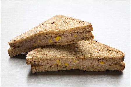 sandwich toast - Tuna and sweetcorn sandwiches Stock Photo - Premium Royalty-Free, Code: 659-03531374