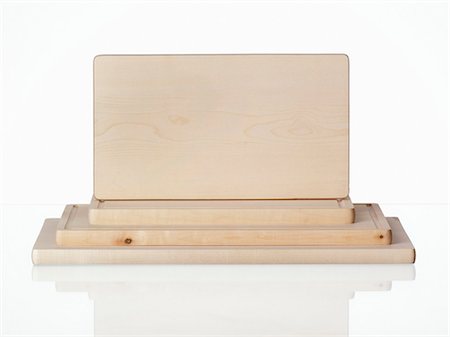 Several wooden chopping boards Foto de stock - Sin royalties Premium, Código: 659-03531869