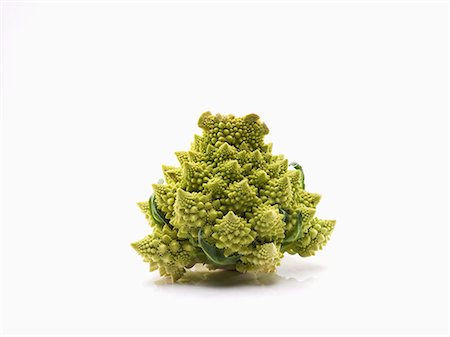 romanesco - Romanesco Broccoli on White Background Stock Photo - Premium Royalty-Free, Code: 659-03531996