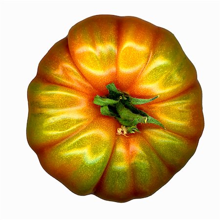 Beefsteak tomato from above Stock Photo - Premium Royalty-Free, Code: 659-03532324