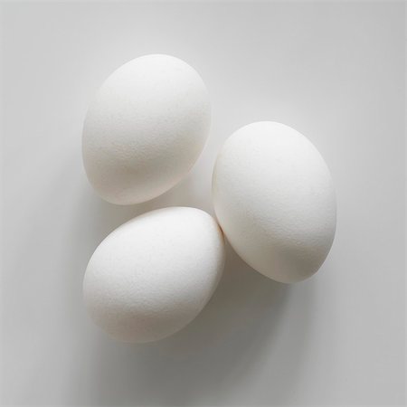 egg top view - Three white eggs from above Stock Photo - Premium Royalty-Free, Code: 659-03533406