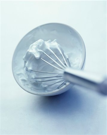 simsearch:652-02222448,k - Beaten egg white in bowl with whisk Stock Photo - Premium Royalty-Free, Code: 659-03533765