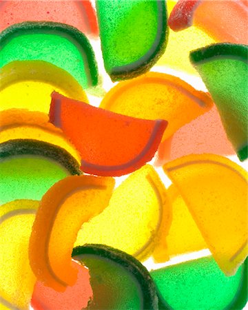 Assorted Jelly Fruit Slice Candies Foto de stock - Sin royalties Premium, Código: 659-03533905