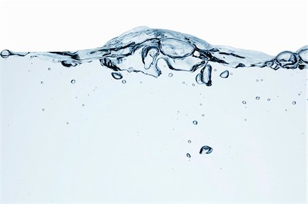 drinking water - Wave and air bubbles in water Stock Photo - Premium Royalty-Free, Code: 659-03533939