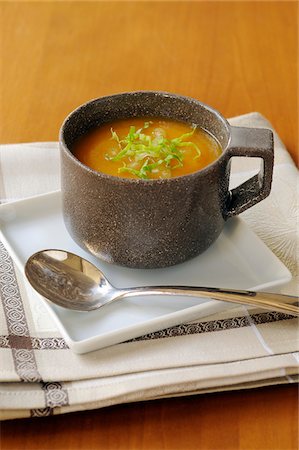 pumpkin soup - Pumpkin and celery soup Stock Photo - Premium Royalty-Free, Code: 652-05806642