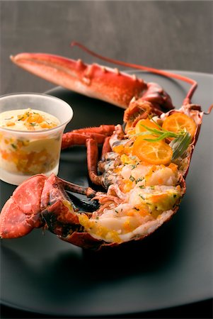 simsearch:652-07655393,k - Lobster with  kumquats Stock Photo - Premium Royalty-Free, Code: 652-05806888