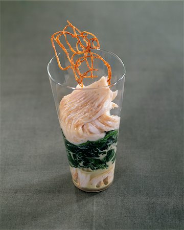 Skate and spinach Verrine Stock Photo - Premium Royalty-Free, Code: 652-05807748