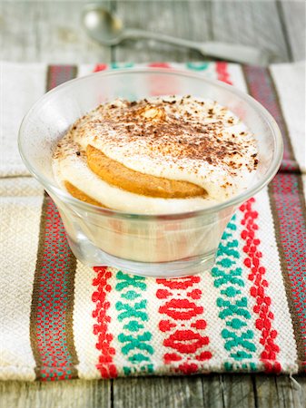 simsearch:652-07655598,k - Soya and cherimole cream dessert,galette and cocoa Foto de stock - Sin royalties Premium, Código: 652-05807760
