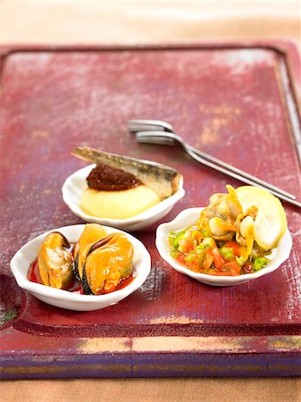 Selection of tapas Stock Photo - Premium Royalty-Free, Code: 652-05808018