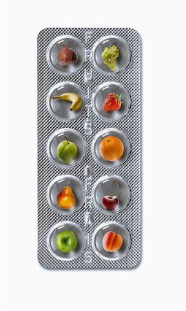 fiber (nutrition) - Tablet of fresh fruit Stock Photo - Premium Royalty-Free, Code: 652-05808668