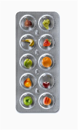 food supplement - Tablet of fresh fruit Stock Photo - Premium Royalty-Free, Code: 652-05808669