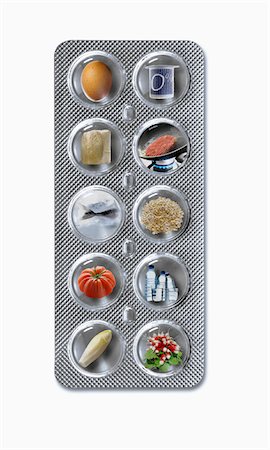 food supplement - Tablet of products for the  Dukan Diet  :cruising phase Stock Photo - Premium Royalty-Free, Code: 652-05808685