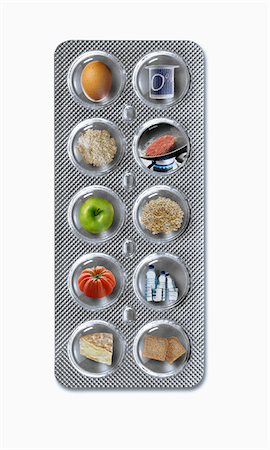 pill production - Tablet of products for the  Dukan Diet : strenghtening phase Stock Photo - Premium Royalty-Free, Code: 652-05808683