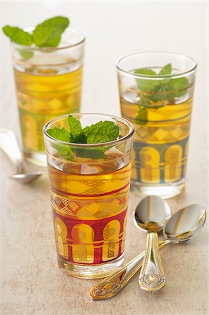 Glasses of mint tea Stock Photo - Premium Royalty-Free, Code: 652-05808988