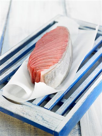 fresh blue fish - Piece of fresh salmon Stock Photo - Premium Royalty-Free, Code: 652-05809095