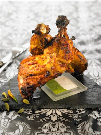 Tandoori chicken Stock Photo - Premium Royalty-Free, Code: 652-05809230