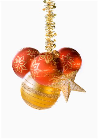 red star - Christmas decorations in motion Stock Photo - Premium Royalty-Free, Code: 652-05809266