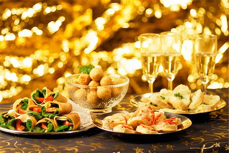 recepción (evento social) - Christmas Eve buffet Foto de stock - Sin royalties Premium, Código: 652-05809804