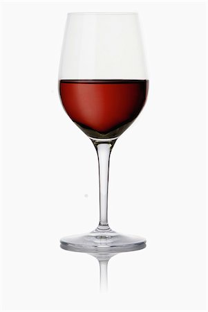 drinks, white background - Stemmed glass of red wine Stock Photo - Premium Royalty-Free, Code: 652-06818715