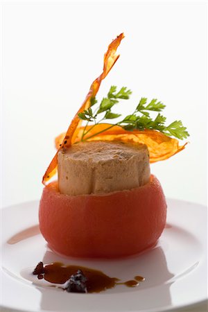 simsearch:652-03803779,k - Tuna  soufflé served in a tomato Stockbilder - Premium RF Lizenzfrei, Bildnummer: 652-06818899