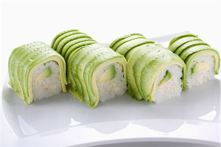 Avocado Makis Stock Photo - Premium Royalty-Free, Code: 652-06819267