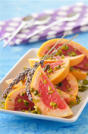 simsearch:652-05809588,k - Pomelos with pistachios and lavander oil Stock Photo - Premium Royalty-Free, Code: 652-07655301