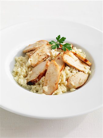 simsearch:652-07655796,k - Risotto with chicken Photographie de stock - Premium Libres de Droits, Code: 652-07655363