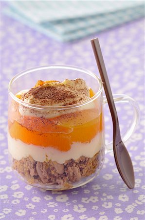 simsearch:652-07655421,k - Apricot and Earl Grey tea tiramisu Stock Photo - Premium Royalty-Free, Code: 652-07655563